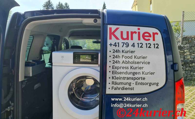 Kleintransport Waschmaschine V-Zug von Egg nach Bülach Liefern mit 24Kurier