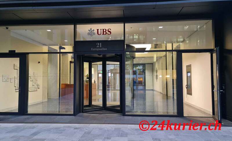 24h Abholservice Zürich Paket abholen bei UBS Bank Europaallee Zürich und mit 24Kurier Lieferservice