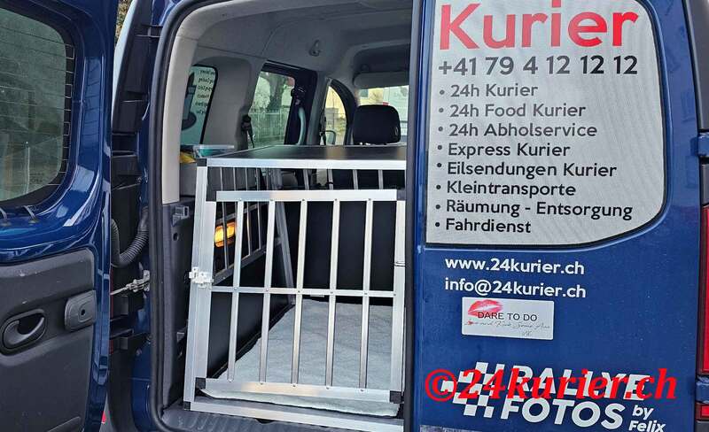 Hundealubox für Kleintiertransport Zürich mit 24Kurier zu sehr faire Preise