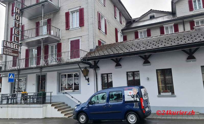 24h Notfall Schlüssel Kurier geliefert Hotel Engel Dorfstr 47 in 6376 Emmetten mit 24Kurier