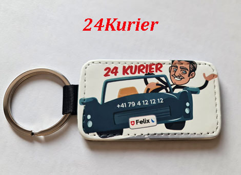 Schlüsselanhänger 24Kurier aus Hochwertiges Kunstleder