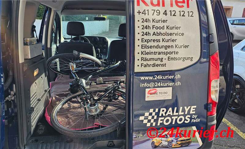 Flyer E-Bike Zürich mit 24Kurier Abholservice zuhause geliefert Embrach