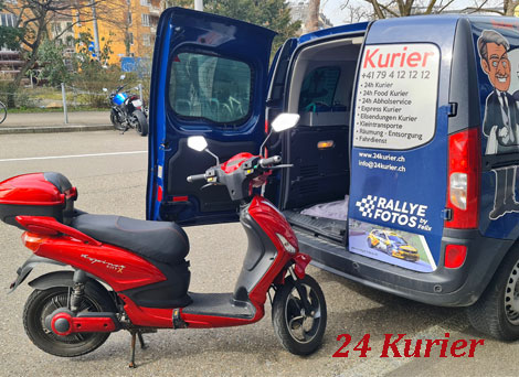 Werkstatt Transport E-Roller und E-Bike Zürich by 24Kurier