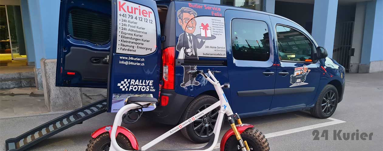 Transport E Roller Bike mit 24h Kurier Zürich ganze Schweiz