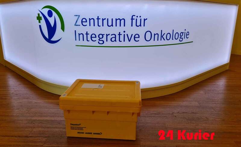 Medikamentenkurier Abholung bei Zentrum für Integrative Onkologie Richterswil und geliert nach Zürich mit 24h Kurier.
